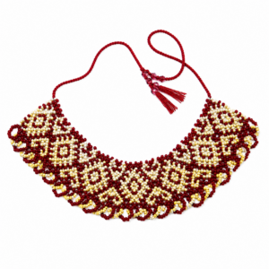 Berber Handmade Crystal Glass Beaded Ethnic Tribal Statement Necklace