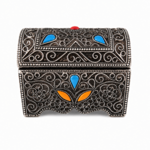 Berber Handmade Jewelry Box Storage Chest Decorative Treasure