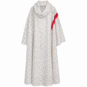 Berber Handmade Lace Shawl Traditional White Kaftan Wrap