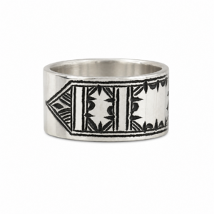 Berber Handmade Sterling Silver Tuareg Engraved Jewelry Ring