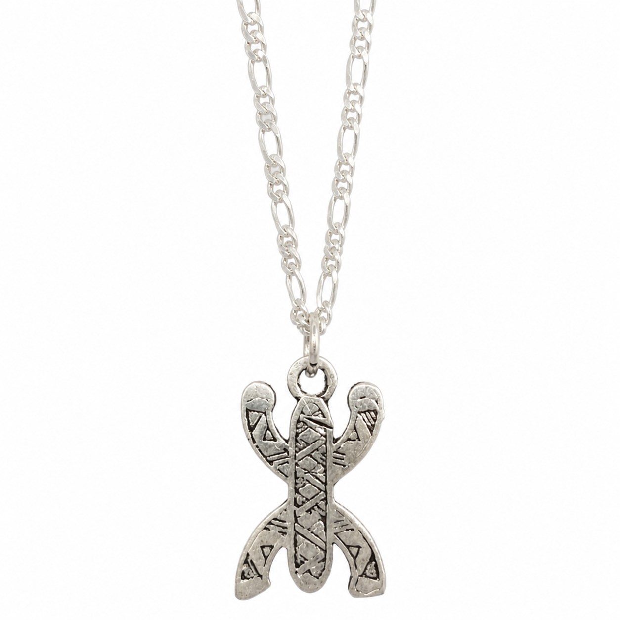 Berber Handmade Sterling Silver Yaz Pendant Necklace Jewelry
