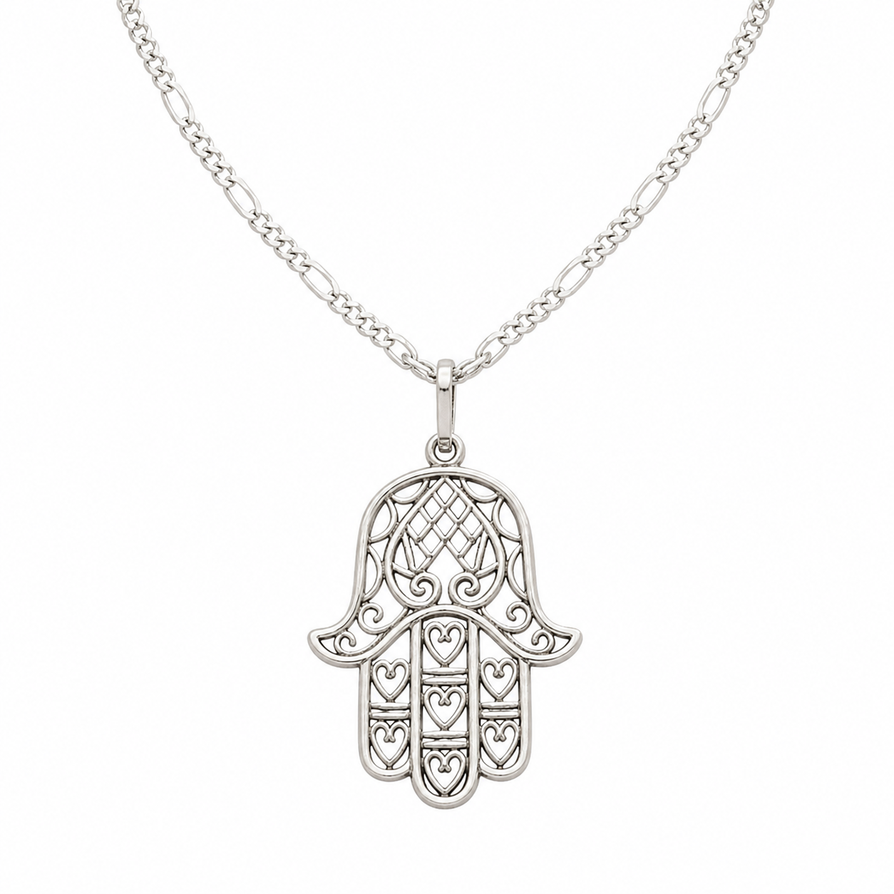 Berber Handmade Sterling Silver Yaz Pendant Tribal Necklace