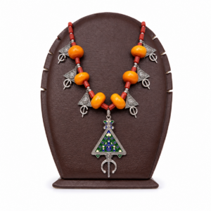 Berber Handmade Traditional Jewelry Tribal Necklace Silver Pins