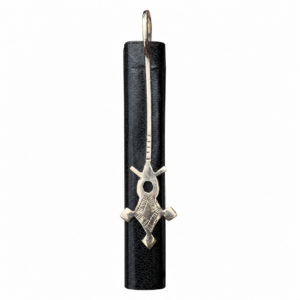 Berber Handmade Tuareg Sword-Shaped Engraved Mixed Metal Bookmark