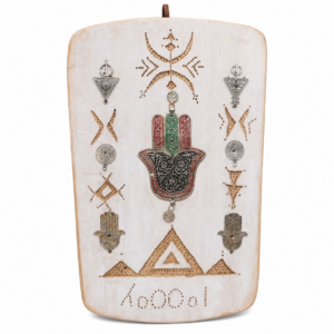 Berber Handmade Willow Wood Hamsa Wall Decor Symbols Boho Art