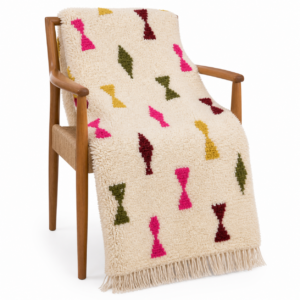 Berber Handmade Wool Colorful Geometric Boho Area Rug