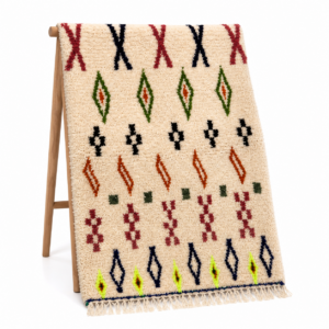 Berber Handmade Wool Colorful Tribal Carpet Boho Rug