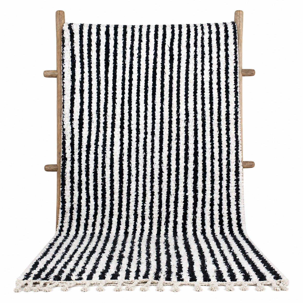 Berber Handwoven Maroccan Authentic Wool Carpet Geometric Rug