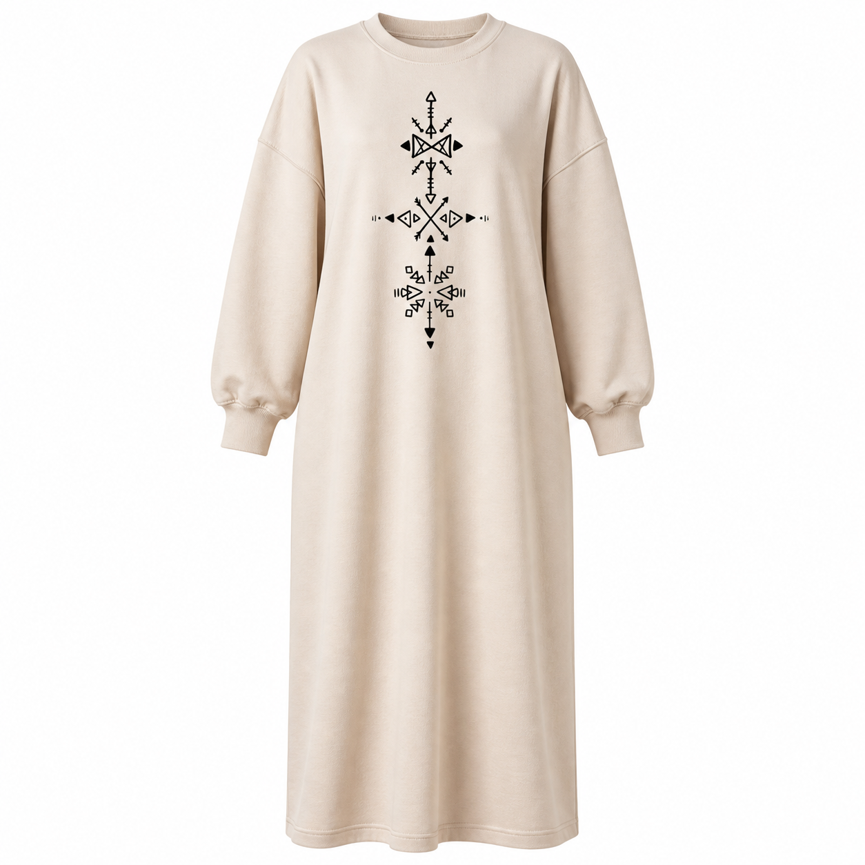 Berber Kabyle Dress with Kabylia Tattoo Artwork Design
