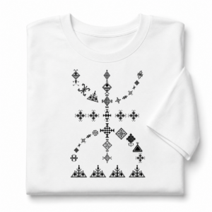 Berber Kabyle Yaz Symbol Design Traditional Style Shirt
