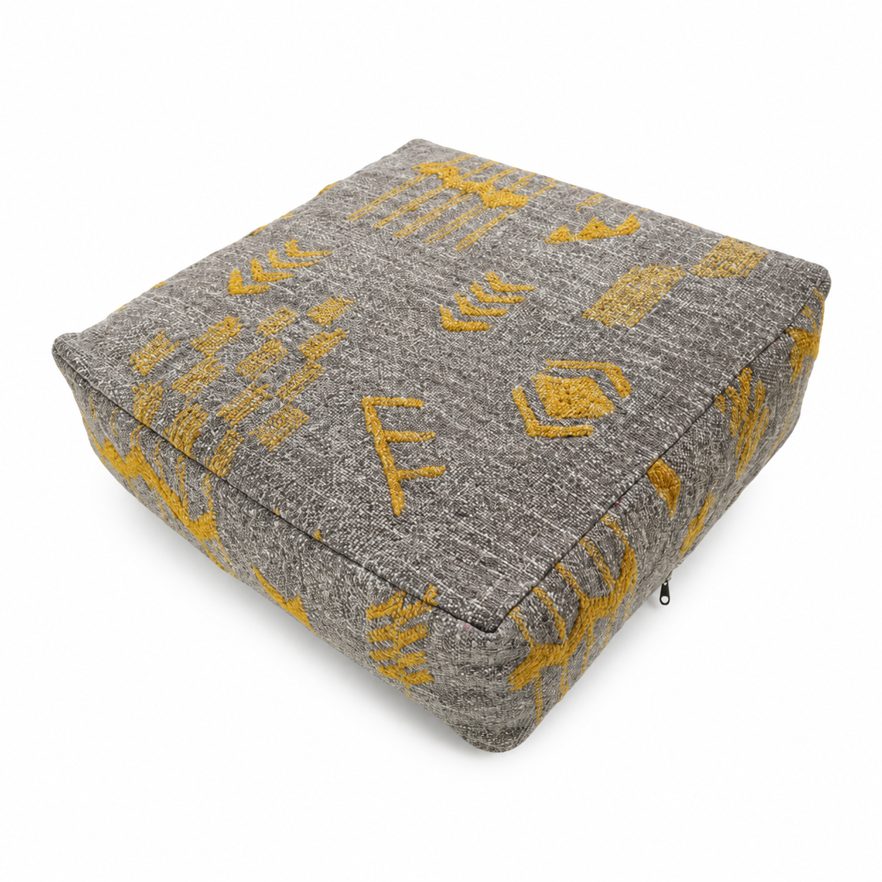 Berber Kilim Wool Floor Cushion Pouf Square Cover