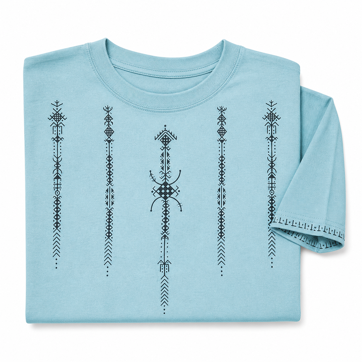 Berber Original Symbol Crop Top Handmade Cotton Shirt