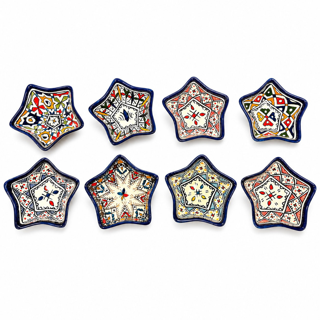 Berber Set Handmade Star Ceramic Bowls Serving Bowl