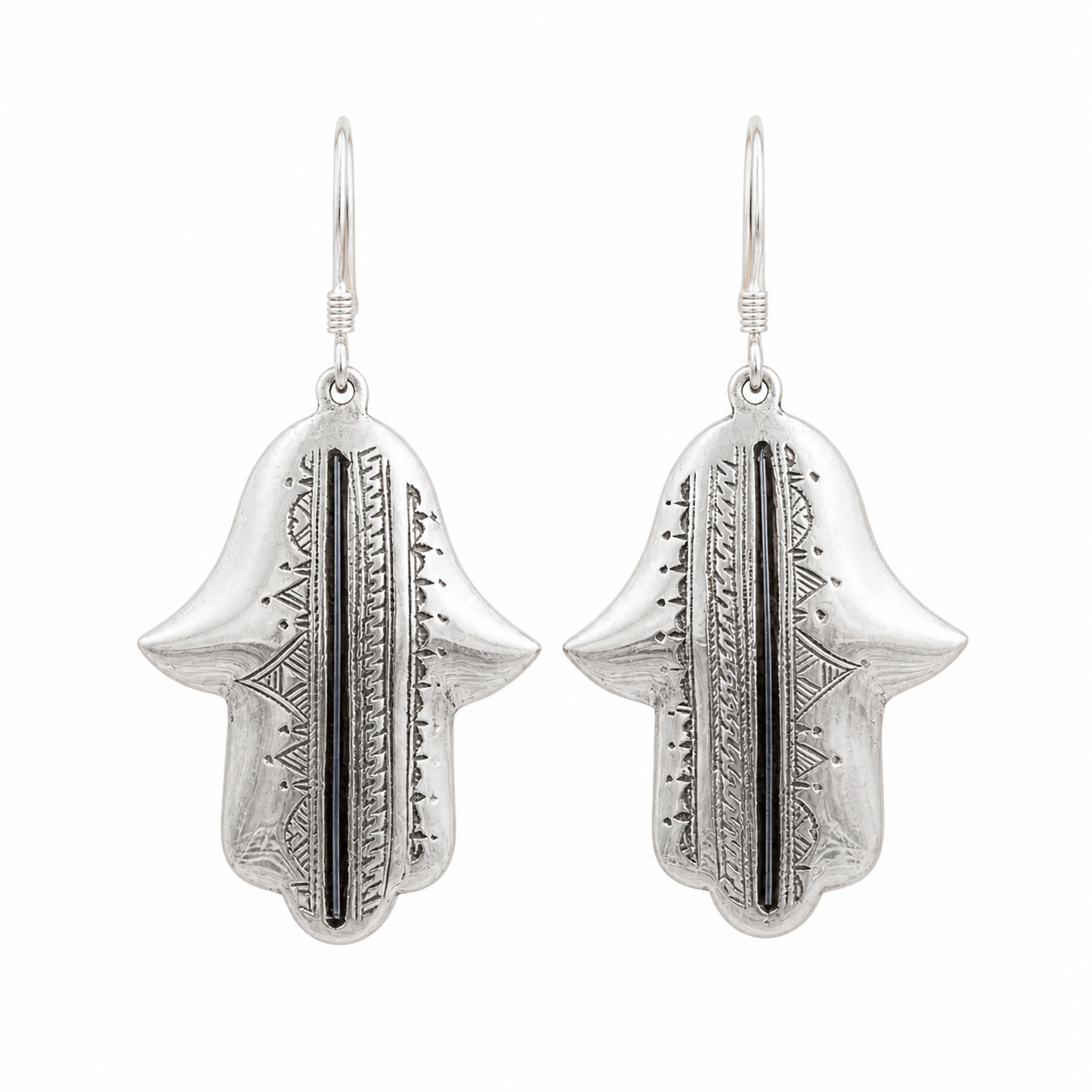 Berber Silver Hamsa Handmade Jewelry Khamsa Hand Earrings