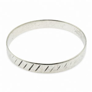 Berber Small Mid-Century Silver Bangle Bracelet from Morocco