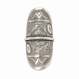 Berber Sterling Silver Engraved Yaz Tuareg Tribal Ring