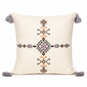 Berber Style Pillow Embroidery Pattern Duvet Cover Design