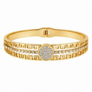 Berber Sunspicems Gold Color Arabic Bangle Crystal Bracelet