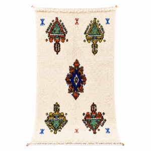 Berber Symbol Handmade Vivid Color Sheep Wool Rug