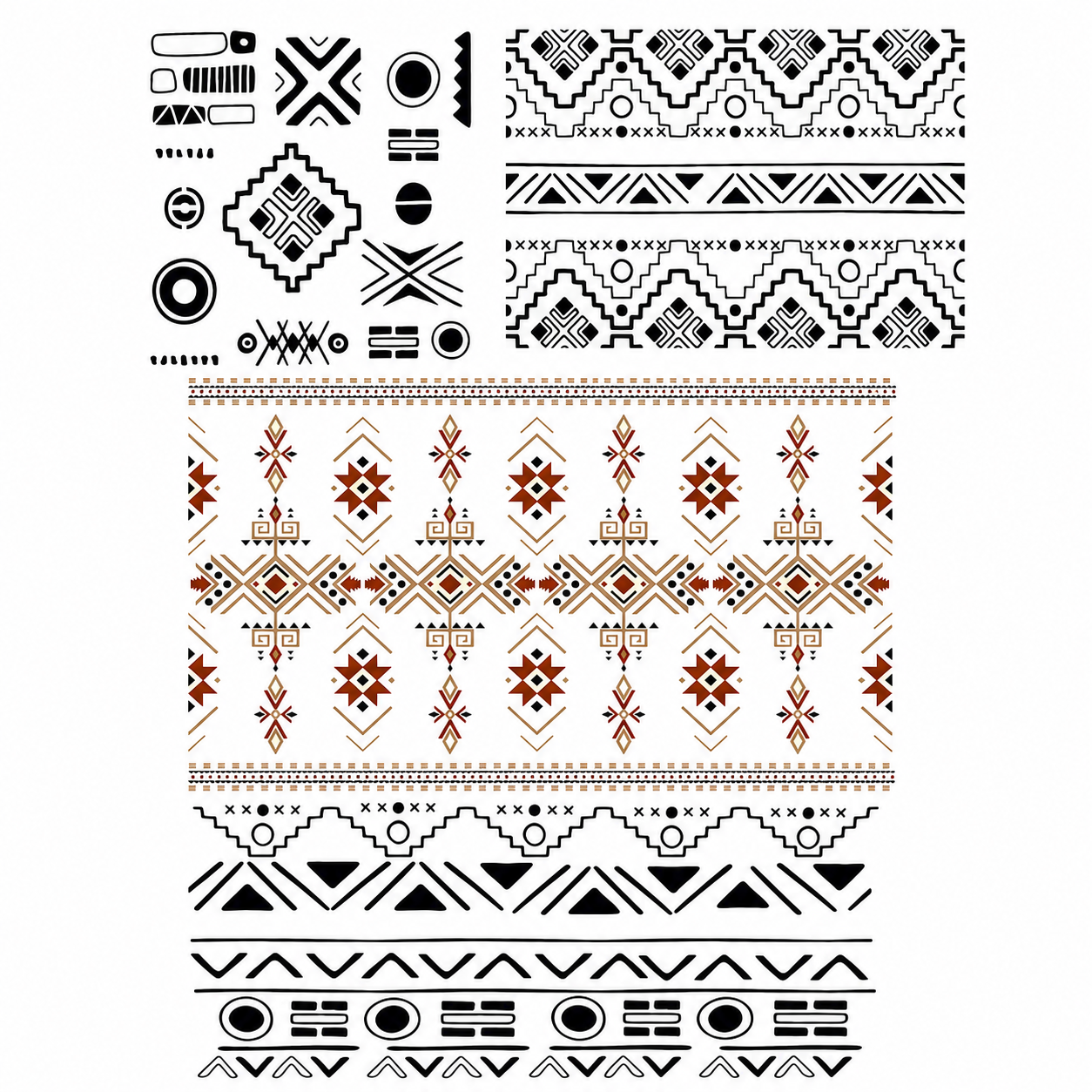 Berber Tattoo Designs and Amazigh Kabyle Henna Patterns Digital Download
