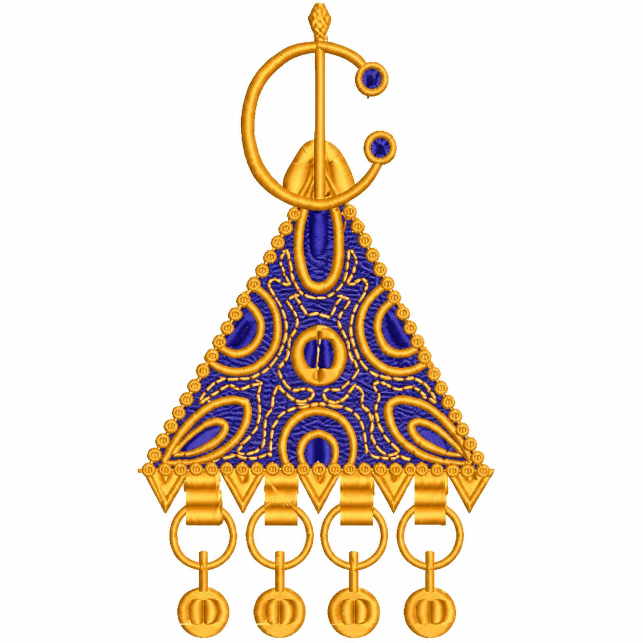 Berber Tazerzit Fibula Embroidery Design Digital Machine File