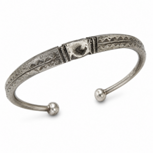 Berber Traditional Handmade Stainless Steel Engraved Bangle Bracelet