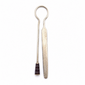 Berber Tuareg Hand-Engraved Ebony and Metal Vintage Bookmark