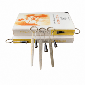 Berber Tuareg Handmade Ebony Metal Geometric Engraved Bookmark