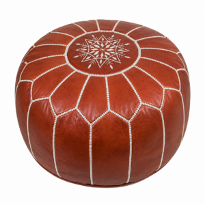 Berber Vegetal Soft Leather Handmade Delivered stuffed Pouf
