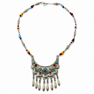 Berber Vintage Handmade Tribal Metal Boho Necklace Jewelry