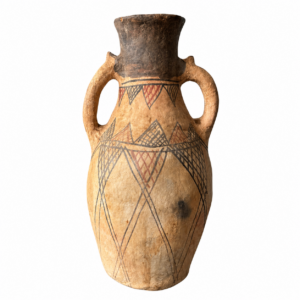 Berber Vintage Pottery Hand Painted Wabi Sabi Vase Decor