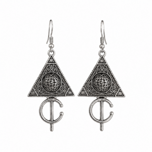 Berber Vintage Triangle Tribal Boho Statement Jewellery Earrings