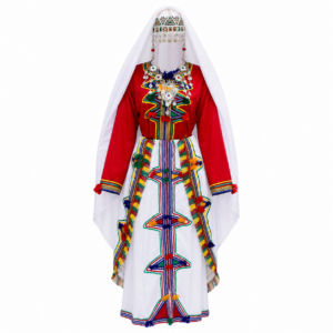 Berber Women’s Dress Ensemble s Handmade Clothes Necklace