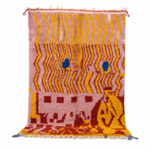 Berber Wool Geometric Neutral Living Room Rug Design