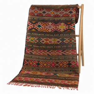 Berber Wool Handmade Kilim Colorful Geometric Large Rug