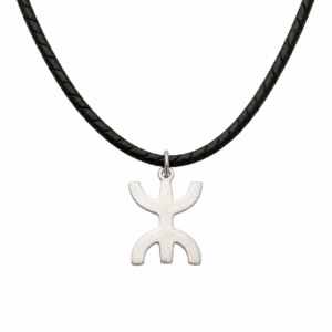 Berber YAZ Symbol Silver Pendant Charm African Necklace