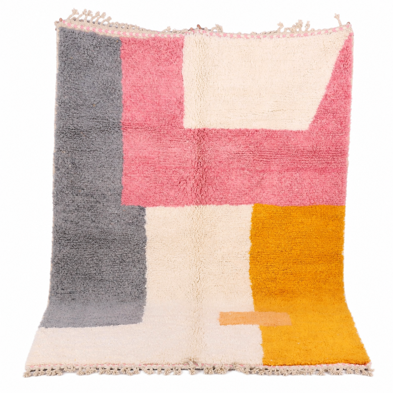 Custom Amazigh Berber Natural Wool Living Room Rug