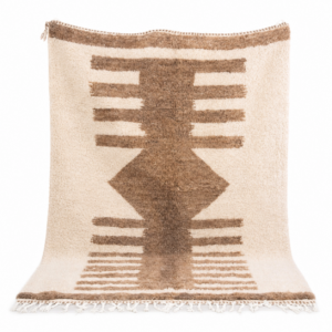 Custom Amazigh Berber Natural Wool Living Room Rug