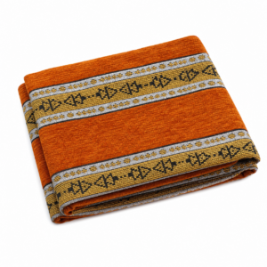 Handmade Amazigh Berber Cotton Chenille Woven Pattern Throw Pillow