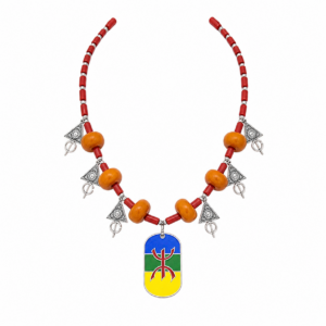 Handmade Amazigh Berber Tifinagh Yaz Symbol Lightweight Ethnic Necklace