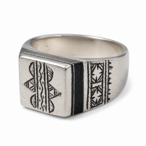 Handmade Amazigh Berber Tuareg Solid Silver Tribal Engraved Ring