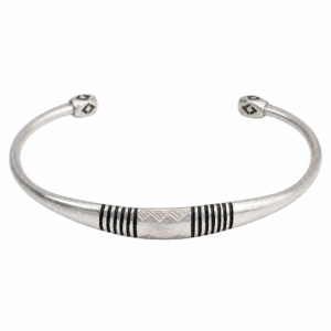 Handmade Amazigh Tuareg Sahara Tribal Silver Adjustable Cuff Bracelet