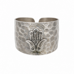 Large Berber Amazigh 925 Sterling Silver Khomsa Hamsa Ring