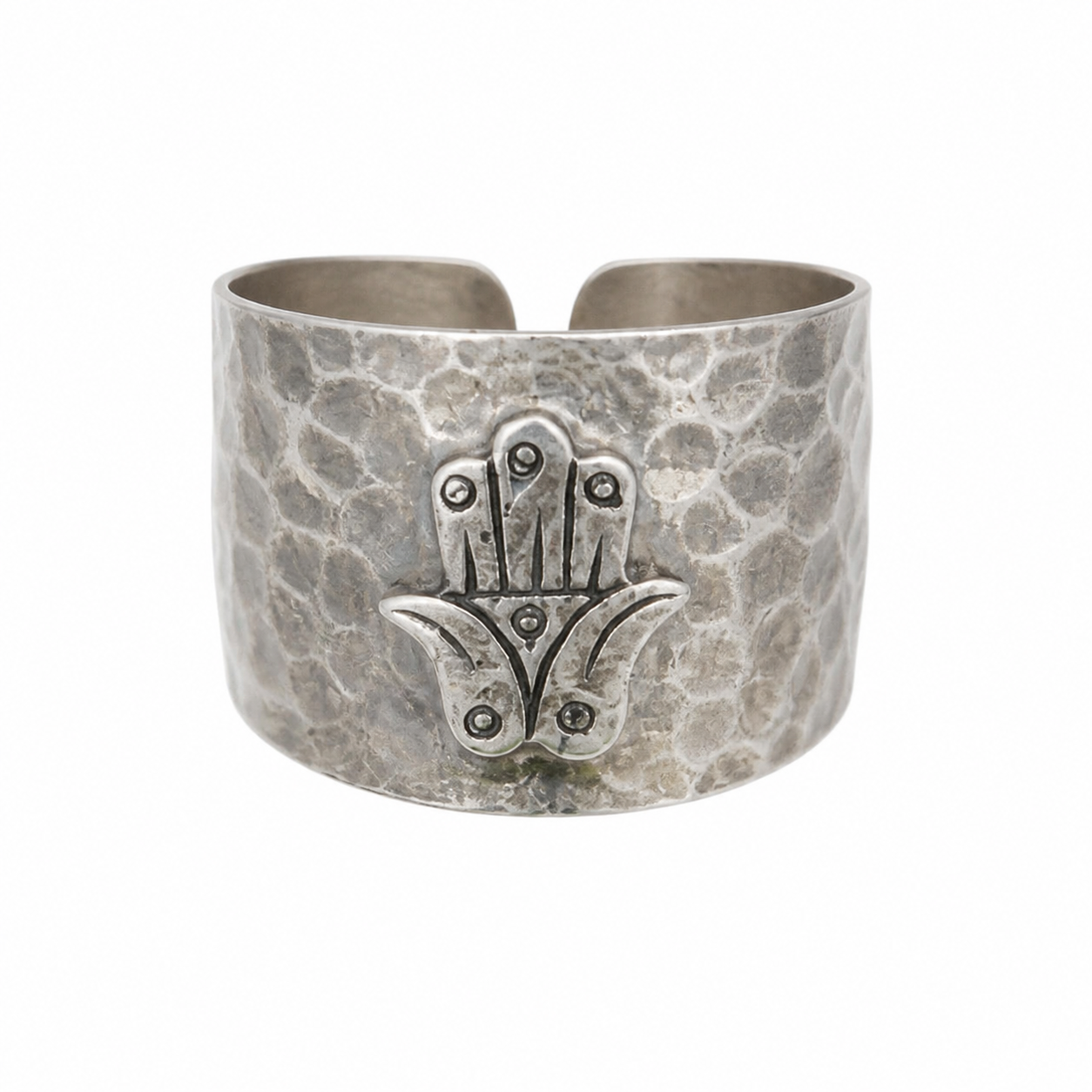 Large Berber Amazigh 925 Sterling Silver Khomsa Hamsa Ring