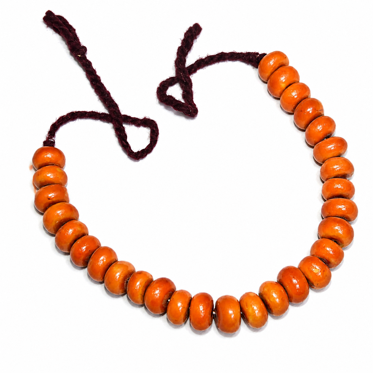 Old Berber Amazigh Loban Ambar Resin Tribal Statement Necklace