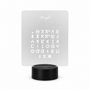 Tifinagh Alphabet Acrylic LED Amazigh Berber Multicolor Display Lamp
