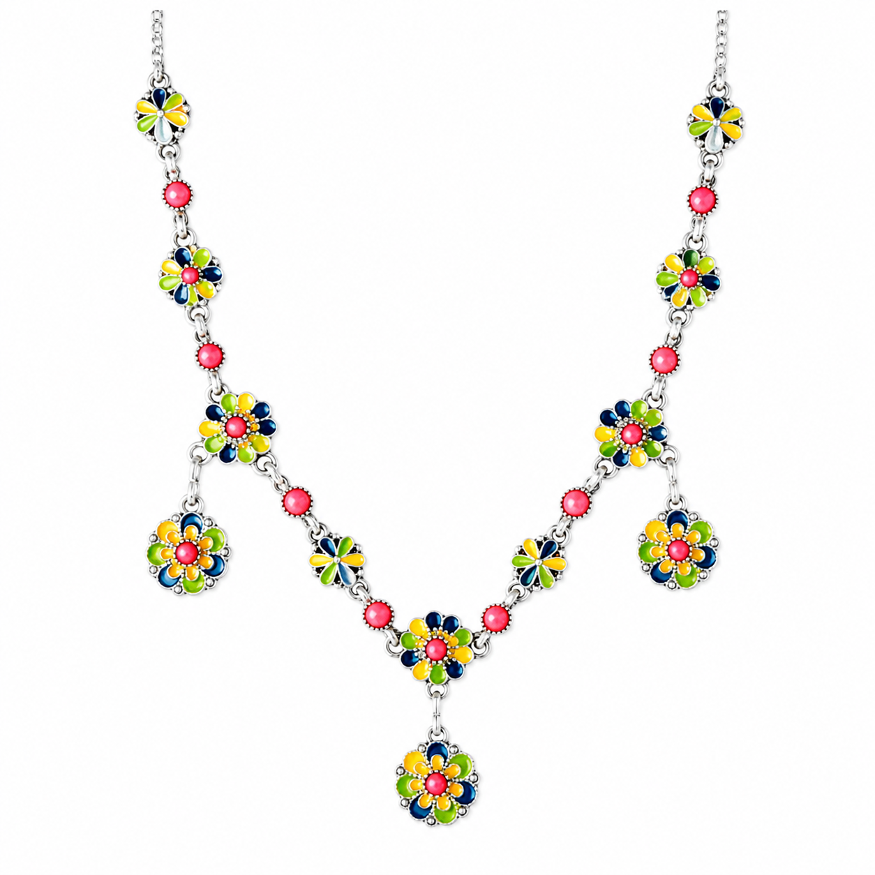 Traditional Handmade Kabyle Amazigh Berber Stainless Steel Charm Necklace