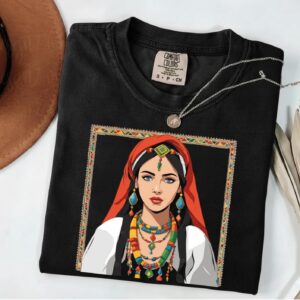 Amazigh Berber Kabyle Yaz Symbol Unisex Cotton Art T-Shirt