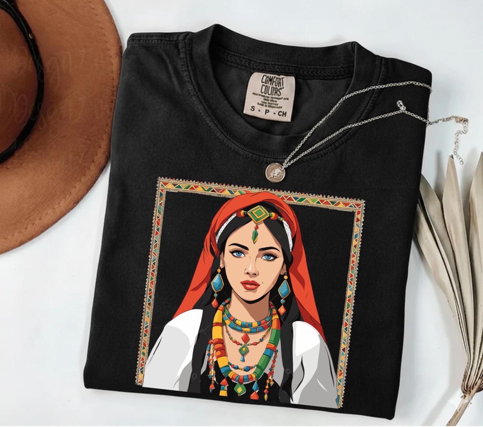 Amazigh Berber Kabyle Yaz Symbol Unisex Cotton Art T-Shirt