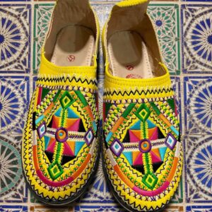 Amazigh Handmade Leather Babouches Embroidered Slippers Babouche Shoes